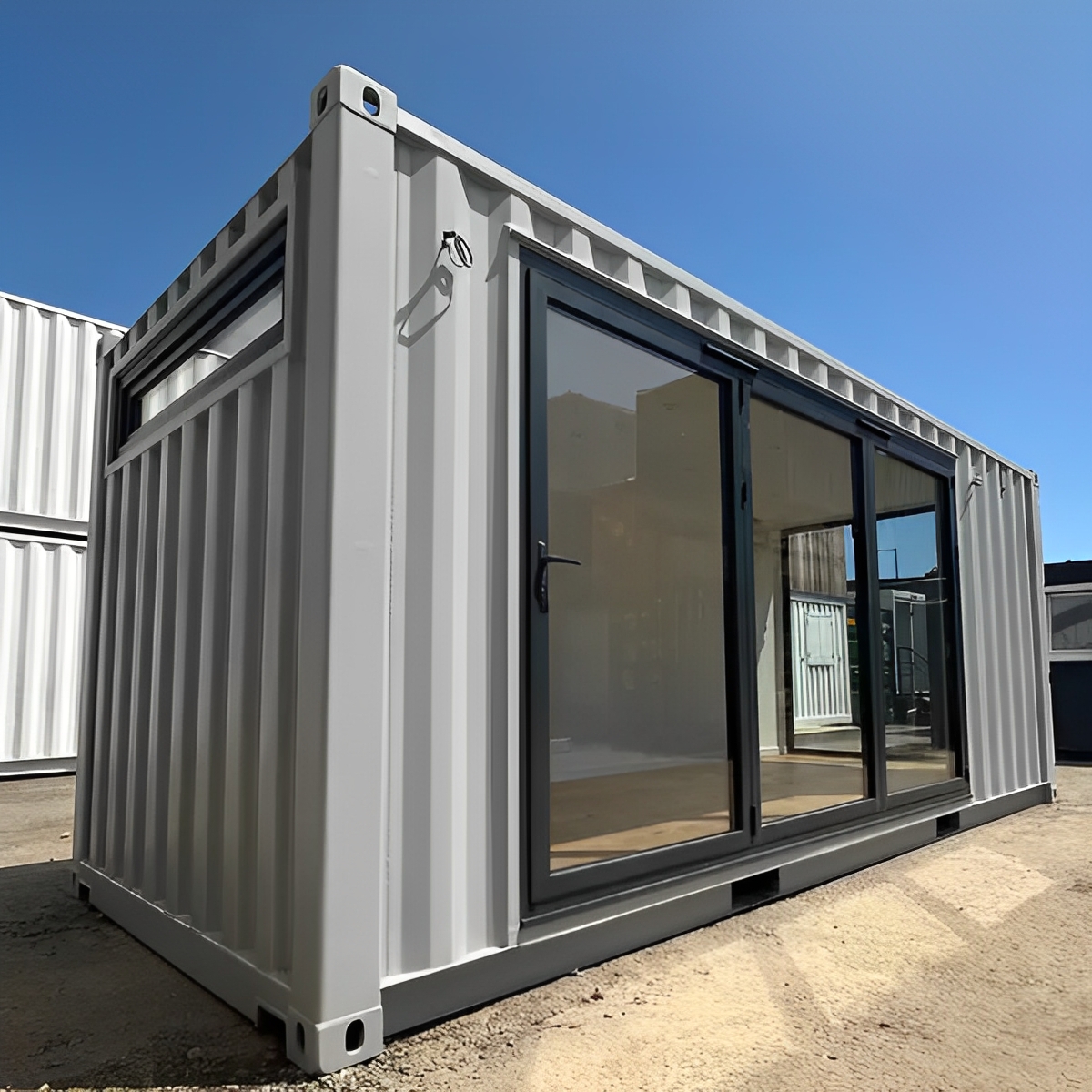 20x8ft-Custom-Shipping-Container-Converted-Office-Portable-Building-Garden-Office-8.jpg 20ft x 8ft Custom Shipping Container Converted Office | Portable Building | Garden Office - Image 1