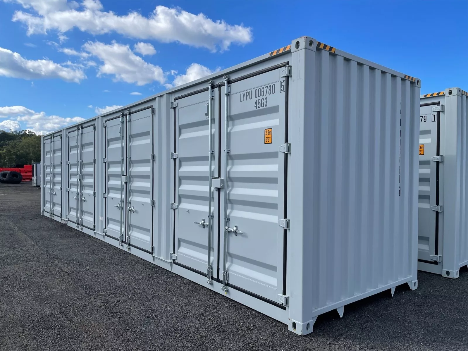 40FT-High-Cube-Storage-Shipping-Container.webp 40FT High Cube Storage Shipping Container Conex w/4 Open Side Door 9.5′ Tall - Image 1